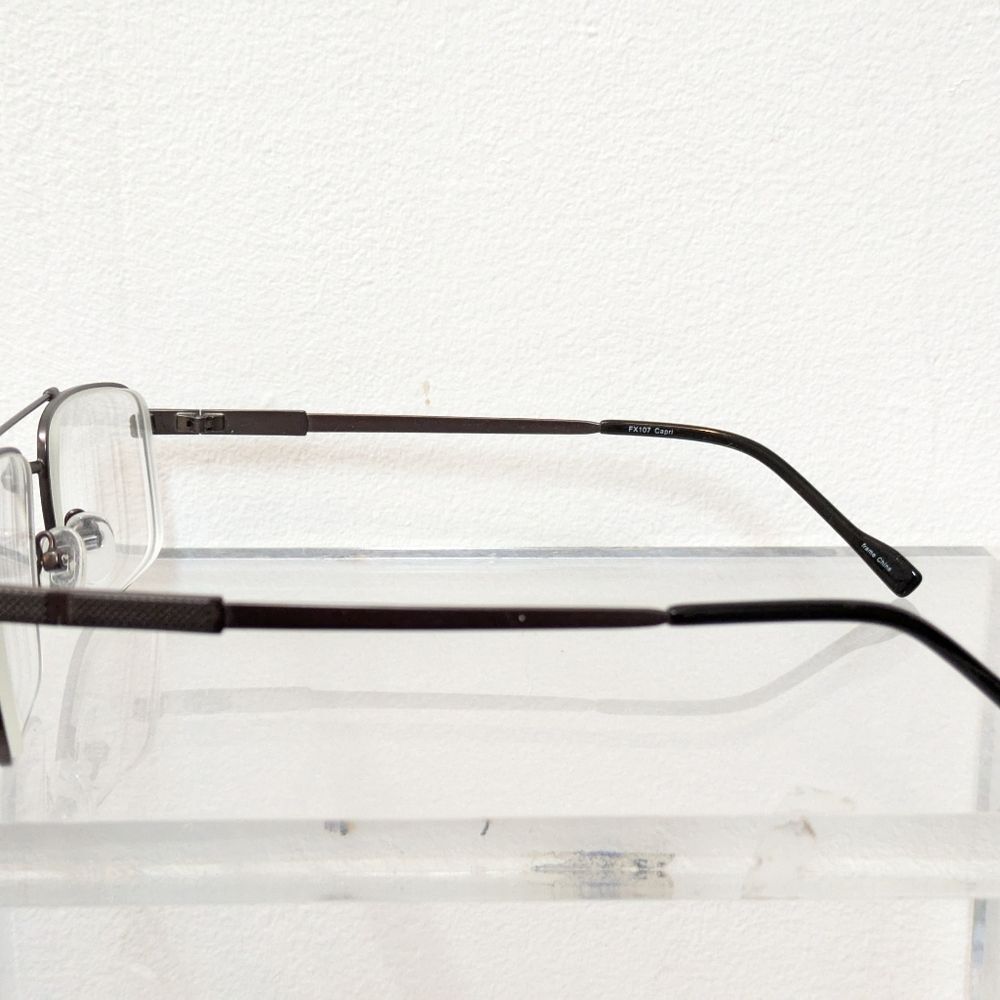 Gunmetal Eyeglasses Frames Rectangular Full Rim F… - image 5
